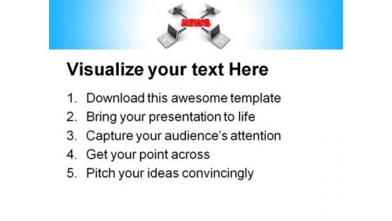 News Communication Concept Global PowerPoint Templates And PowerPoint Backgrounds 0711