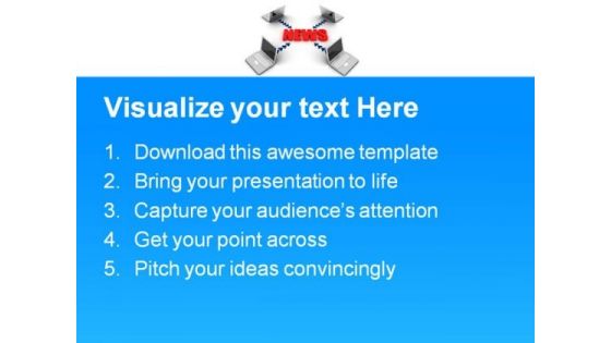 News Communication Concept Global PowerPoint Themes And PowerPoint Slides 0711