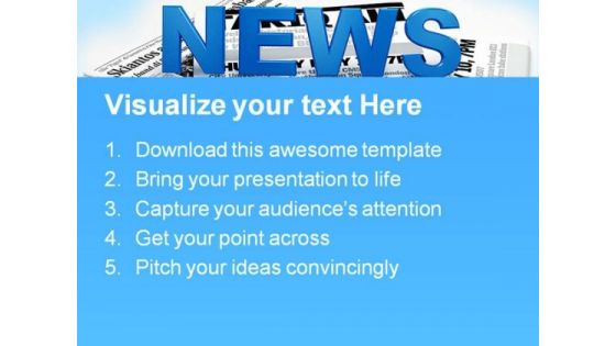 News Information Business PowerPoint Templates And PowerPoint Backgrounds 0911