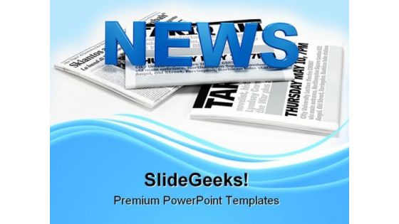 News Information Business PowerPoint Templates And PowerPoint Backgrounds 0911