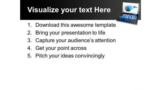 News Media Sources Internet PowerPoint Templates And PowerPoint Themes 1012