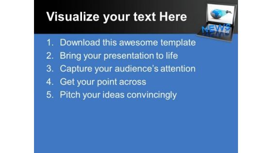 News Media Sources Internet PowerPoint Templates And PowerPoint Themes 1012
