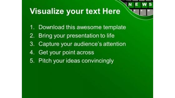 News On Computer Keyboard Communication PowerPoint Templates Ppt Backgrounds For Slides 1112