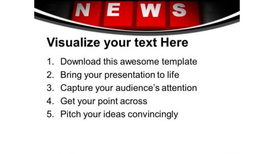 News On Computer Keyboard Future PowerPoint Templates Ppt Backgrounds For Slides 0213