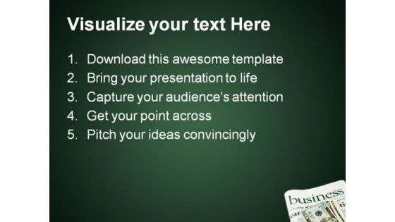 News Paper Business PowerPoint Background And Template 1210