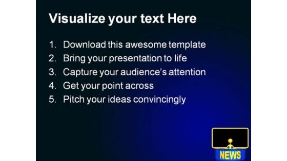 News Reporter Media PowerPoint Templates And PowerPoint Backgrounds 0611