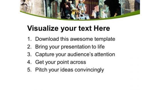 Nice Statues Of Brave Person PowerPoint Templates Ppt Backgrounds For Slides 0613