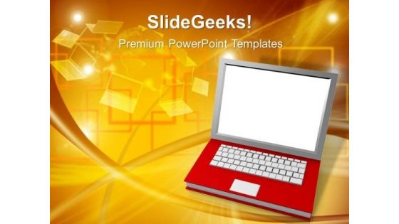 Notebook Technology Communication PowerPoint Templates And PowerPoint Themes 1012