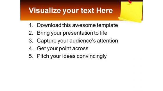 Notice Paper Business PowerPoint Backgrounds And Templates 1210