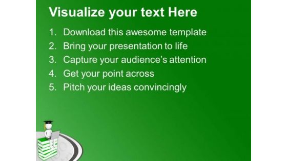 Now Be Graduate Online PowerPoint Templates Ppt Backgrounds For Slides 0613