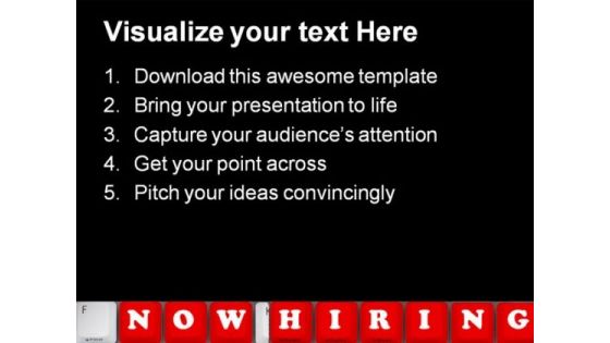 Now Hiring Computer PowerPoint Themes And PowerPoint Slides 0411