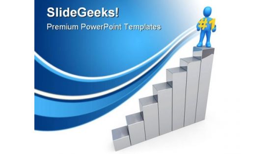 Number One In Business PowerPoint Templates And PowerPoint Backgrounds 0411