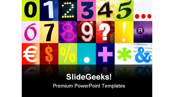 Numbers Education PowerPoint Backgrounds And Templates 1210