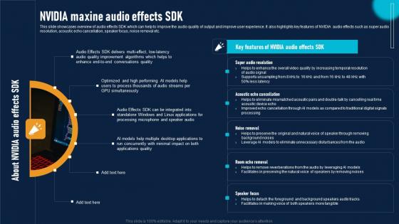 NVIDIA AI To Improve Virtual Communication NVIDIA Maxine Audio Effects SDK Information Pdf