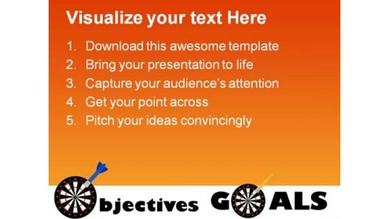 Objectives And Goals Success PowerPoint Templates And PowerPoint Backgrounds 0811