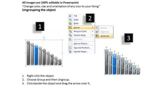 Objectives Stack Diagram Growth Graph 9 Stages Business Plan PowerPoint Slides