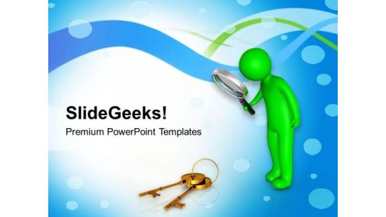 Observe For The Right Solution Key PowerPoint Templates Ppt Backgrounds For Slides 0613