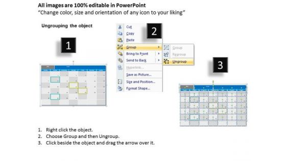 October 2013 Calendar PowerPoint Slides Ppt Templates