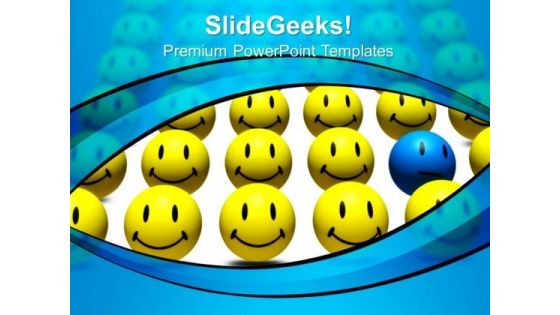 Odd One Out Shapes Leadership PowerPoint Templates And PowerPoint Themes 0812