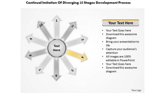 Of Diverging 10 Stages Development Process Circular Flow PowerPoint Slides Of Diverging 10 Stages Development Process Circular Flow PowerPoint Slides