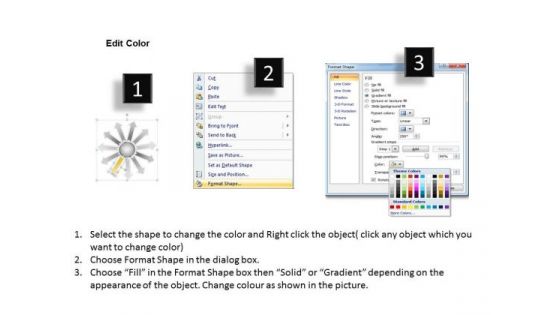 Of Diverging Approaches Using 11 Arrows Circular Motion Network PowerPoint Slides