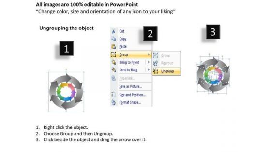 Of Interrelated Tasks 6 Stages Ppt Business Plan Template PowerPoint Slides