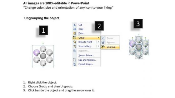 Of Marketing Plan Circular Manner Company Description Business PowerPoint Slides