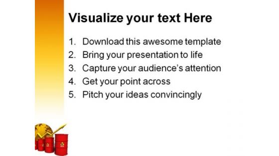 Oil Concept Business PowerPoint Template 0910
