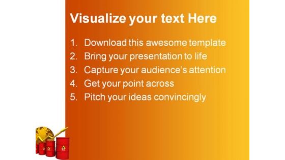 Oil Concept Business PowerPoint Template 0910