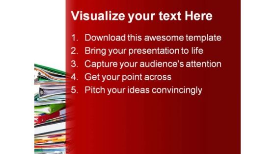 Old Files Business PowerPoint Backgrounds And Templates 1210