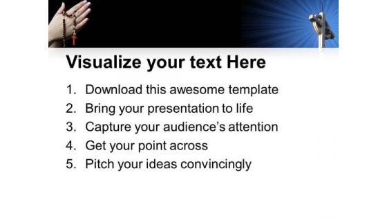 Old Hands Praying Church PowerPoint Templates And PowerPoint Themes 0812