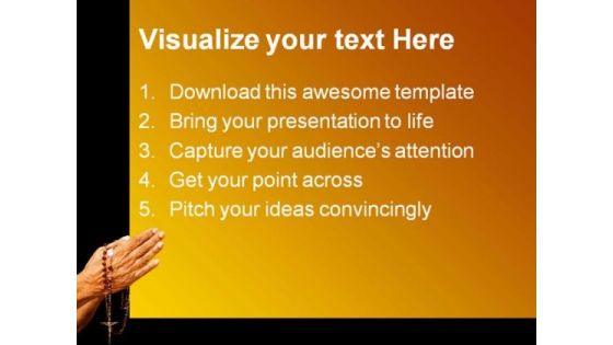 Old Hands Praying Religion PowerPoint Themes And PowerPoint Slides 0411