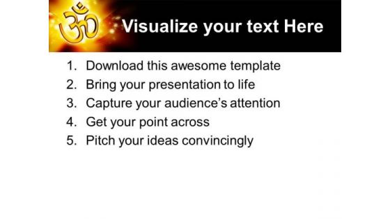 Om Religion PowerPoint Templates And PowerPoint Themes 0712