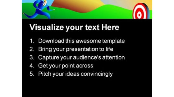 On Target People PowerPoint Themes And PowerPoint Slides 0711