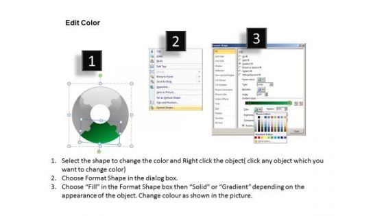 One Fourth Donut Chart PowerPoint Templates And Puzzle PowerPoint Slides