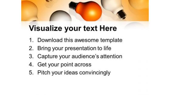 One Lit Bulb Leadership PowerPoint Templates And PowerPoint Themes 0812