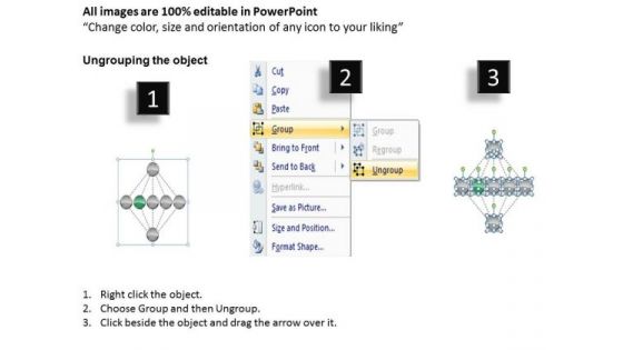 One Many Business Relationship Diagram 7 Stages Ppt Planning PowerPoint Templates