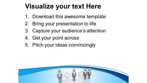 One Plus One Is Equal To Double PowerPoint Templates Ppt Backgrounds For Slides 0613