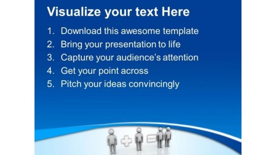One Plus One Is Equal To Double PowerPoint Templates Ppt Backgrounds For Slides 0613