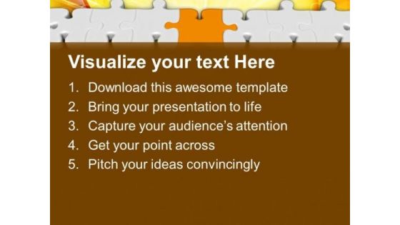 One Puzzle In Different Color From Others PowerPoint Templates Ppt Backgrounds For Slides 0213