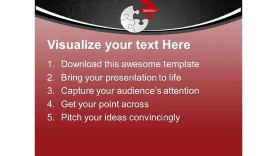 One Solution Can Solve The Problem PowerPoint Templates Ppt Backgrounds For Slides 0713