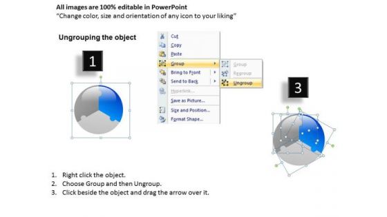 One Third Pie Chart PowerPoint Slides And Ppt Templates