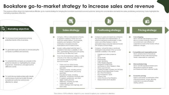 Online Bookstore Business Plan Bookstore Go To Market Strategy To Increase Sales And Revenue BP SS V