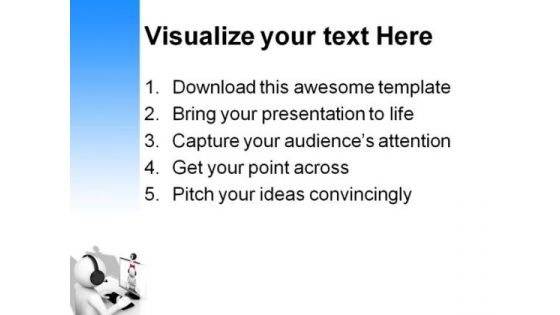 Online Chating Computer Internet PowerPoint Themes And PowerPoint Slides 0211