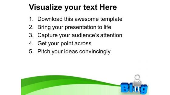 Online Concept Of Blog For Ideas Or Opinions PowerPoint Templates Ppt Backgrounds For Slides 0613
