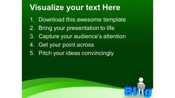 Online Concept Of Blog For Ideas Or Opinions PowerPoint Templates Ppt Backgrounds For Slides 0613