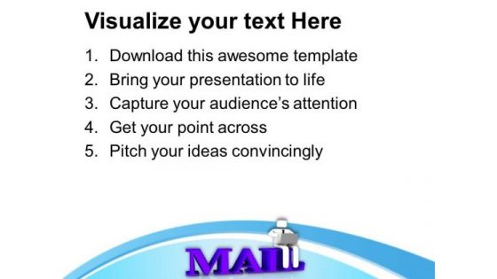 Online Delivery Of Mail Internet Concept PowerPoint Templates Ppt Backgrounds For Slides 0513
