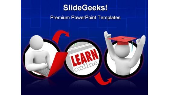 Online Education Internet PowerPoint Backgrounds And Templates 1210