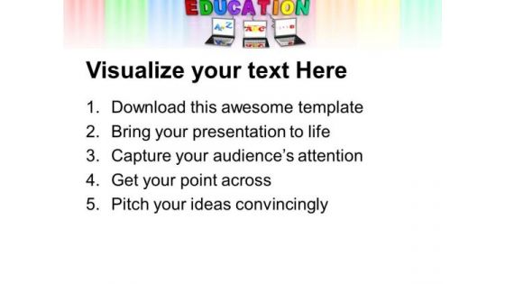 Online Education Technology PowerPoint Templates And PowerPoint Themes 0612