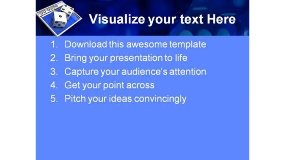 Online Gambling Game PowerPoint Themes And PowerPoint Slides 0511